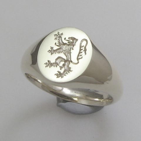 lion rampant trade price signet ring