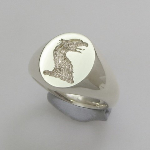 vulture head trade price crest ring